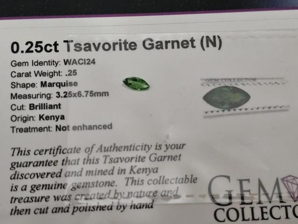 .25ct Tsavorite Garnet