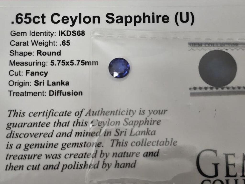 .65ct Ceylon Sapphire