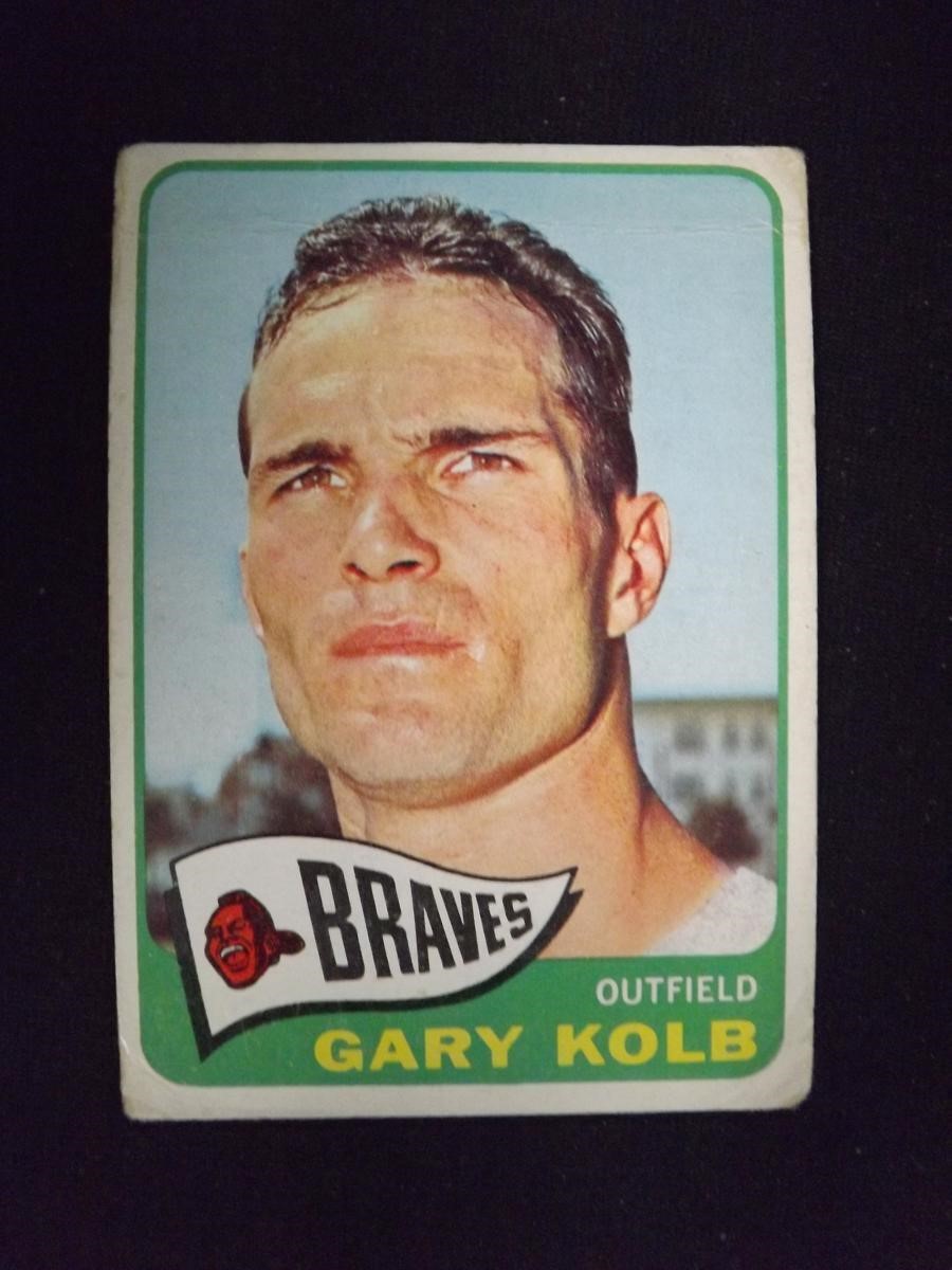 1965 TOPPS #287 GARY KOLB MILWAUKEE BRAVES