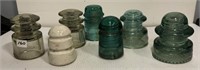 7 Old Hydro Insulators (NO SHIPPING)