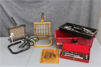 wrenches; spot lights; circuit tester set