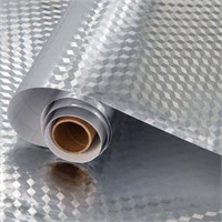 (2) Aluminum Foil Wallpaper 23.6 in X 118