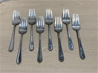Set of 8 Sterling Forks