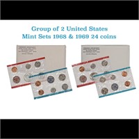 1968 & 1969 United States Mint Set In Original Gov