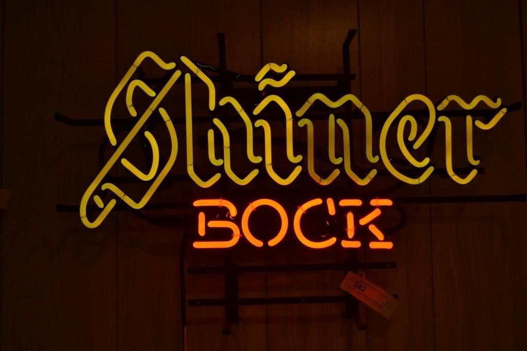 16" x 25"  Shiner Bock Beer Neon Sign Works