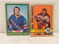 2 X Pete Stemkowski Card Lot