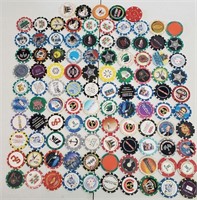 105 Mixed Foreign And Domestic Casino Chips