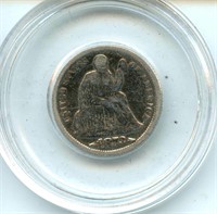 1873 Silver Seated Liberty Dime
