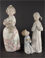 2 Lladro #4779 & Nao Lladro Velencia Girl Figures