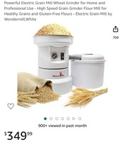 Electric Grain Mill Grinder (Open Box, Untested)