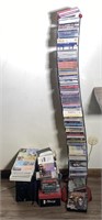 Various CD'S / Cassette Tapes w/ Stand
