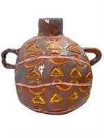 Unique Glazed Clay Vessel