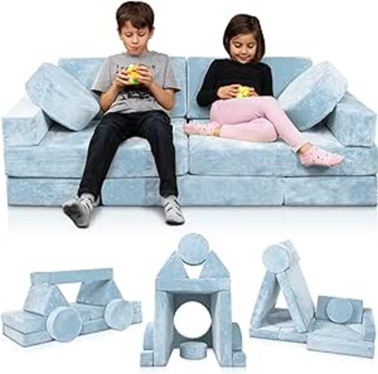 ULN-Lunix LX15 14pcs Modular Kids Play Couch, Chil