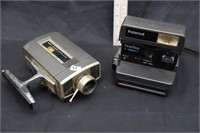BELL AND HOWELL VIDEO RECORDER, POLAROID CAMERA