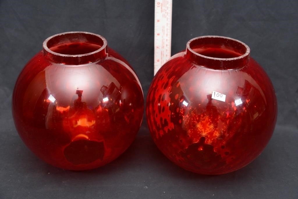 RUBY RED LAMP GLOBES