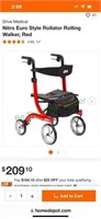 Rollator walker