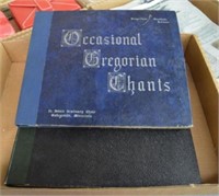 2 Sets of Gregorian Chant Record Album Sets
