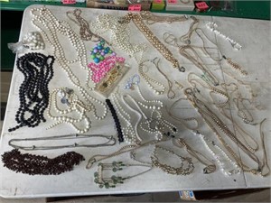 Vintage necklaces missing beads or damaged,