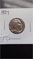1924 Buffalo Nickel Cleaned