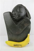 Signed Godfrey Kurasi African Stone Sculpture 1996