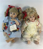 (2) PORCELAIN DOLLS