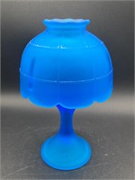 Westmoreland Glass Satin Blue Candle Holder