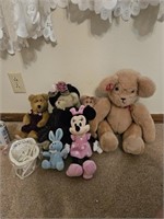 Lot of Stuffed Animals, Bear, Minnie