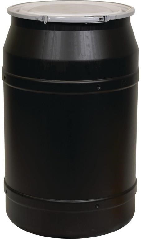Eagle 55 Gallon Plastic Drum with Lid, Metal