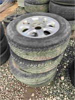 4 X 15" ALLOY RIMS & TYRES