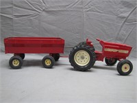 Vintage Die Cast ERTL Tractor and Wagon
