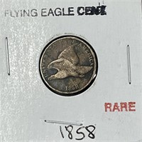 Rare 1858 Flying Eagle Cent