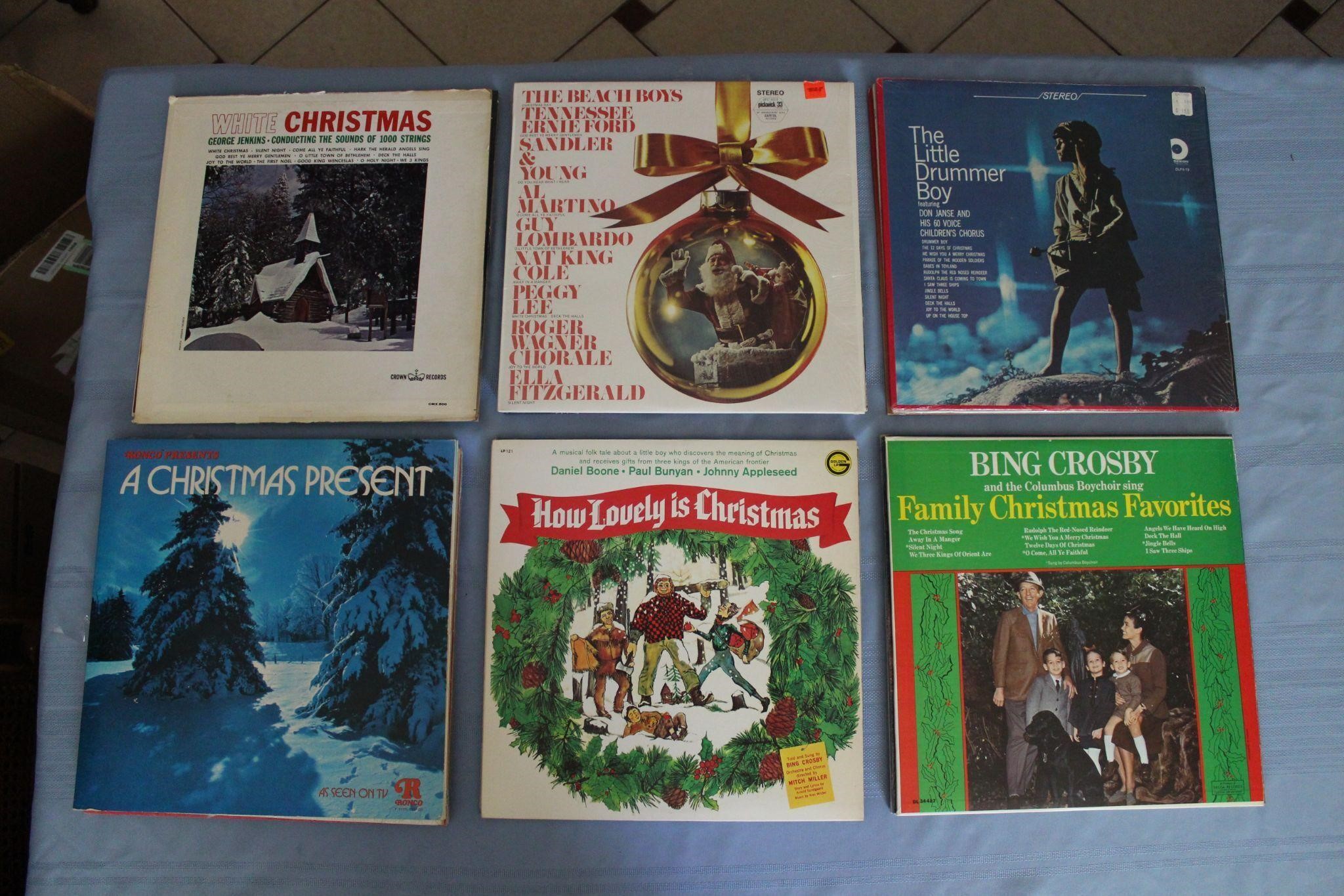 22 Vintage Christmas Vinyl Records