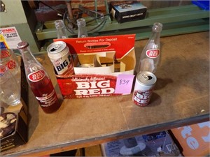 Big Red bottle & case caedboard
