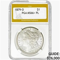 1879-O Morgan Silver Dollar PGA MS66+ PL