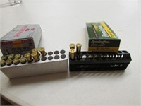 7 rounds of 30-30 bullets & empty brass