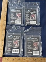 New screw down hard baseball card protector lot