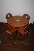 Child's Table & Chair Set Made In Romania