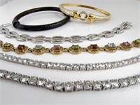 Six Silver Bracelets