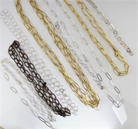 Italian Silver Link Necklaces and Bracelets