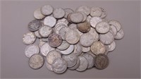 Canadian Silver Dimes 1941 To 1966 , 169 Grams