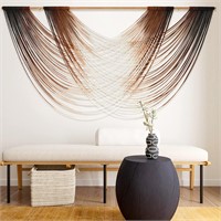 Flber Macrame Wall Hanging Brown Boho Wall Decor