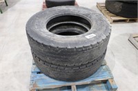2 USED MICHELIN 11R22.5 TIRES