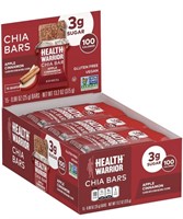 New HEALTH WARRIOR Chia Bars, Apple Cinnamon,