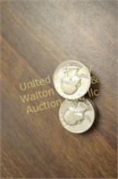 (17)  Washington Silver Quarters