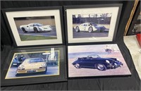 Porsche picture posters lot of 4 biggest 17” x