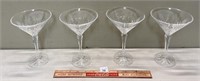 FOUR CRYSTAL FIFTH AVENUE WINE GLASSES