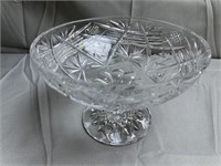 8" Crystal Footed Fruit Bowl