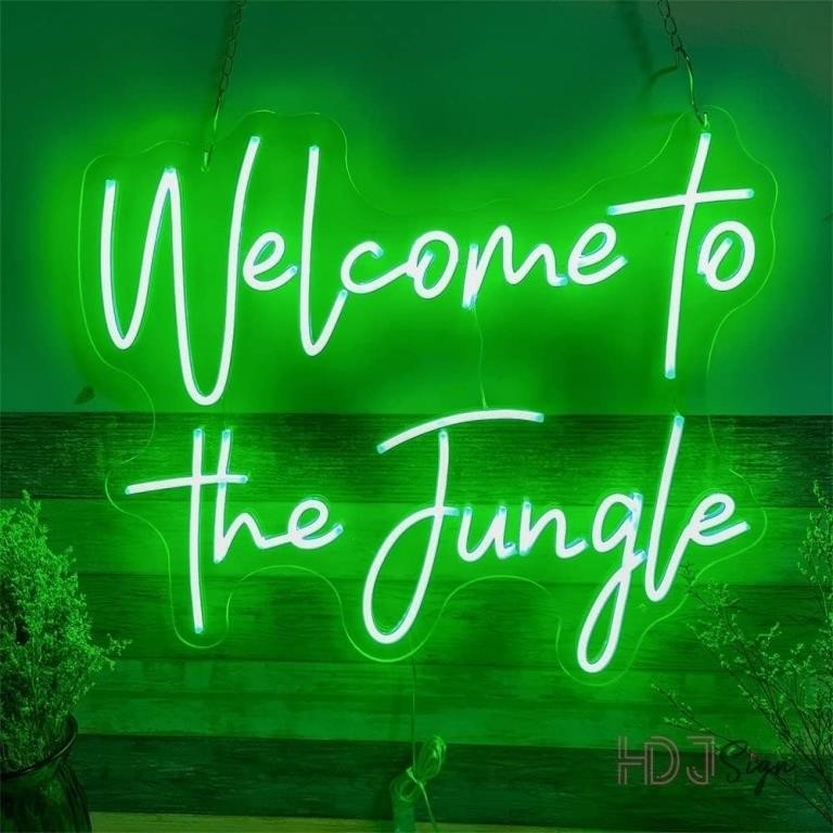 Welcome to The Jungle LED Neon Sign
