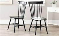 SAFAVIEH DINING CHAIRS BLACK 2 TOTAL