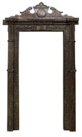 ARCHITECTURAL HIGHLY CARVED FOLIATE DOOR FRAME